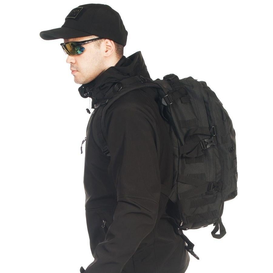 Рюкзак тактический 40 л с системой MOLLE Light Hike (LH-3411) Black - фото 8 Рюкзак тактический 40 л с системой MOLLE Light Hike (LH-3411) Black - фото 8