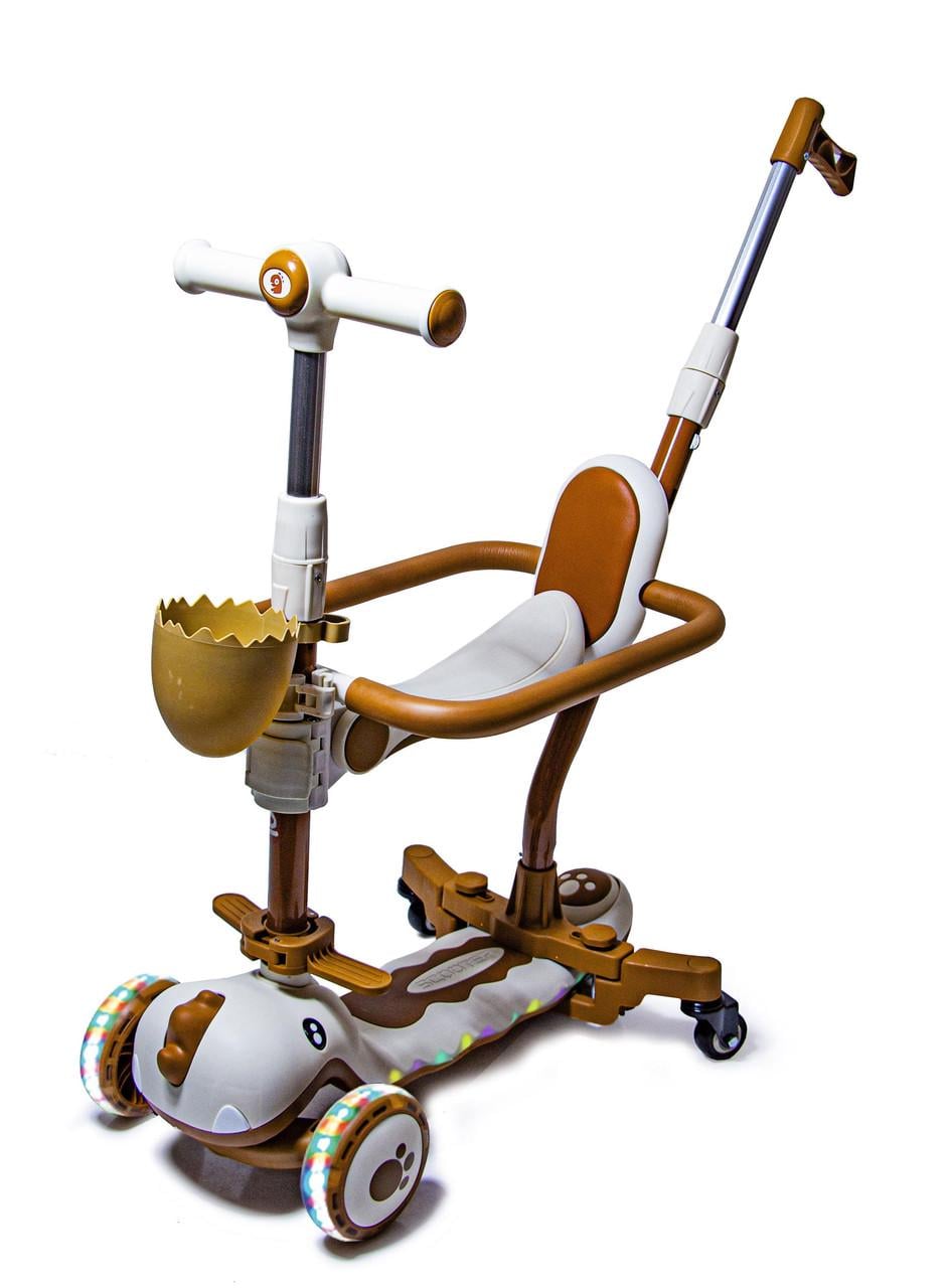 Беговол трехколесный с бортиком Dinosaur 5в1 с музыкой и подсветкой.