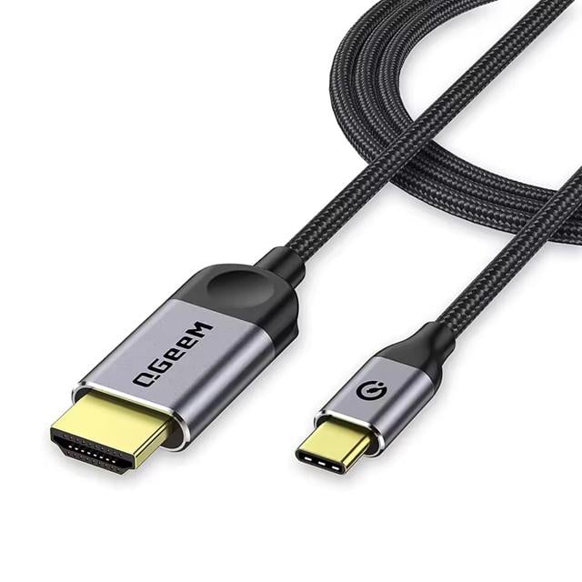 Кабель-адаптер QGeeM Type-C to HDMI 4K 30Hz 1,5 м Metal Grey (ME0020822)