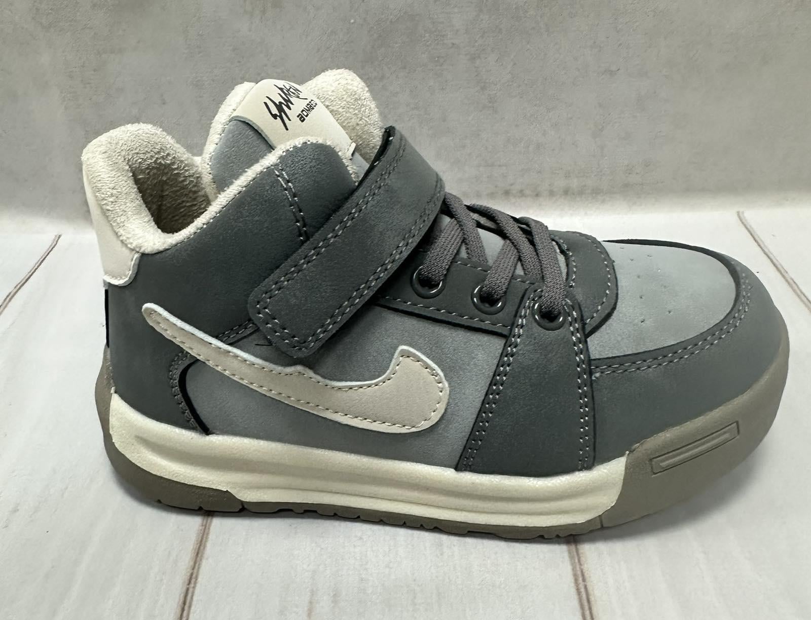 Кросівки-хайтопи дитячі високі Bessky утеплені р. 30 19,5 см Сірий