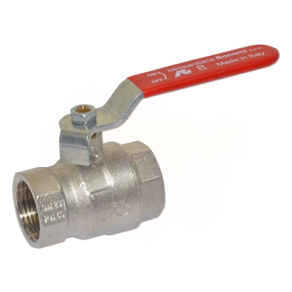 Кран шаровой Bonomi Tamigi 1 1/4" ВВ прямой латунь (76000110R)