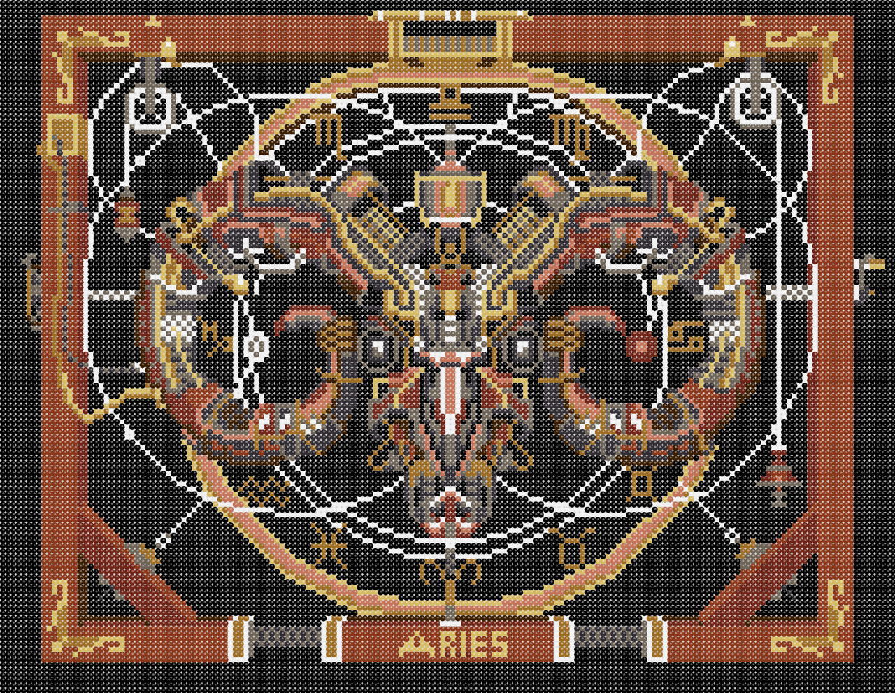 Схема для вышивки бисером Овен (1224967855)