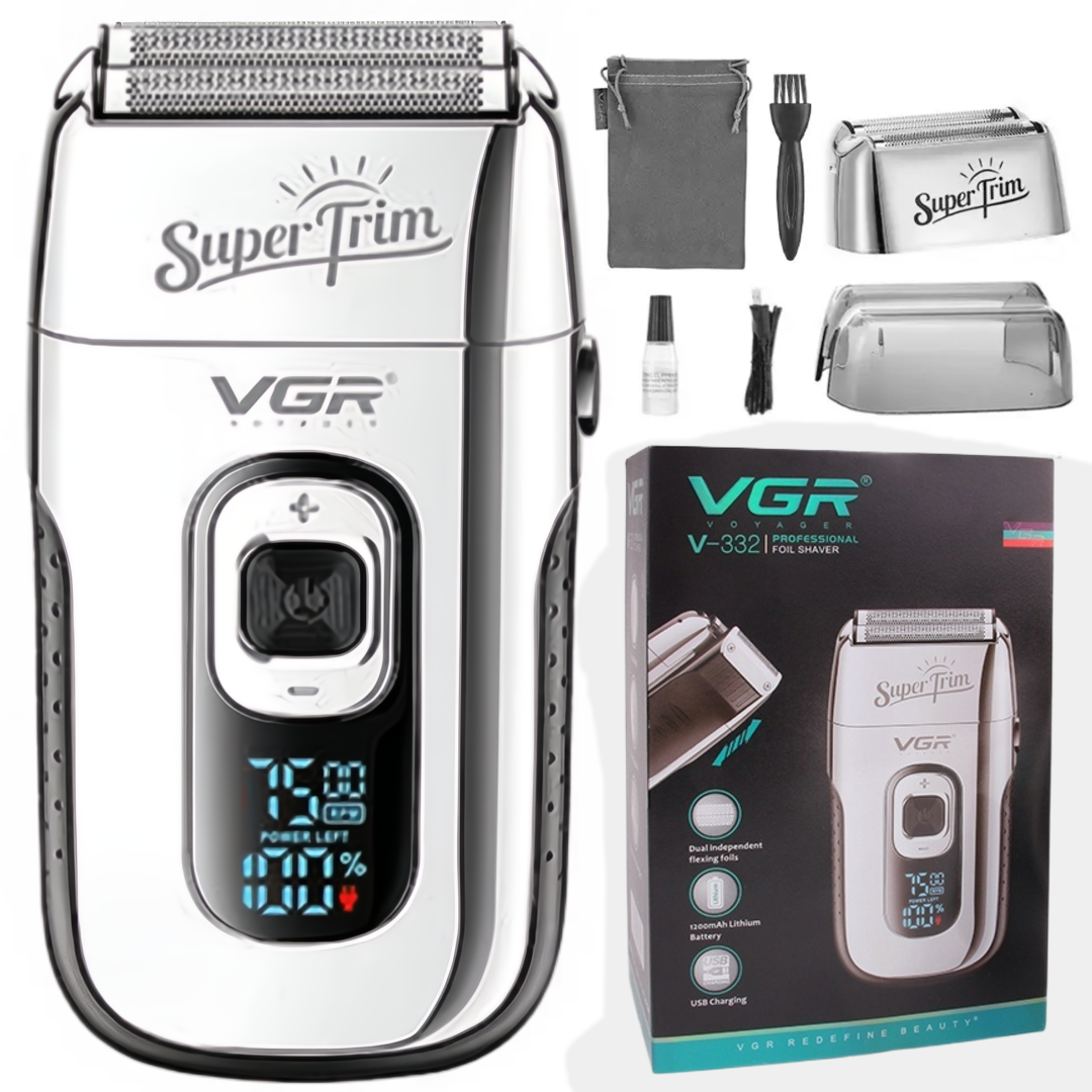 Електробритва-тример чоловіча VGR SUPER SHAVER з 3 швидкостями для гоління 5 Вт (28749877)
