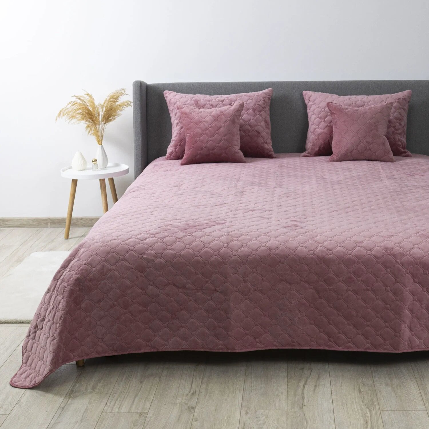 Покрывало велюровое ТЕП VELOUR Mesa rose Ромб круглый 240x260 см Розовый (8416) Покрывало велюровое ТЕП VELOUR Mesa rose Ромб круглый 240x260 см Розовый (8416)