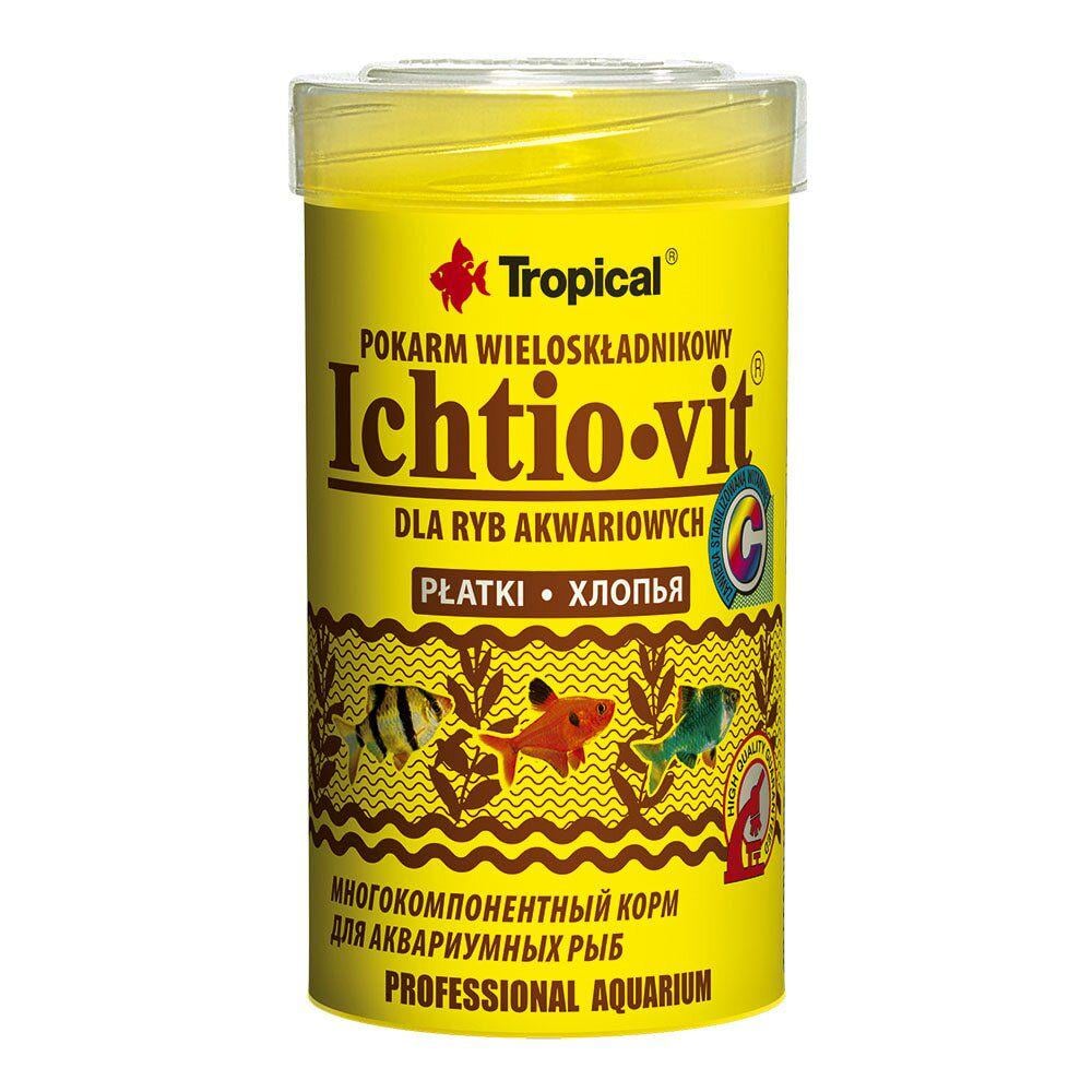 Корм для аквариумных рыб Tropical Ichtio-Vit хлопья 100 мл 20 г (77003)