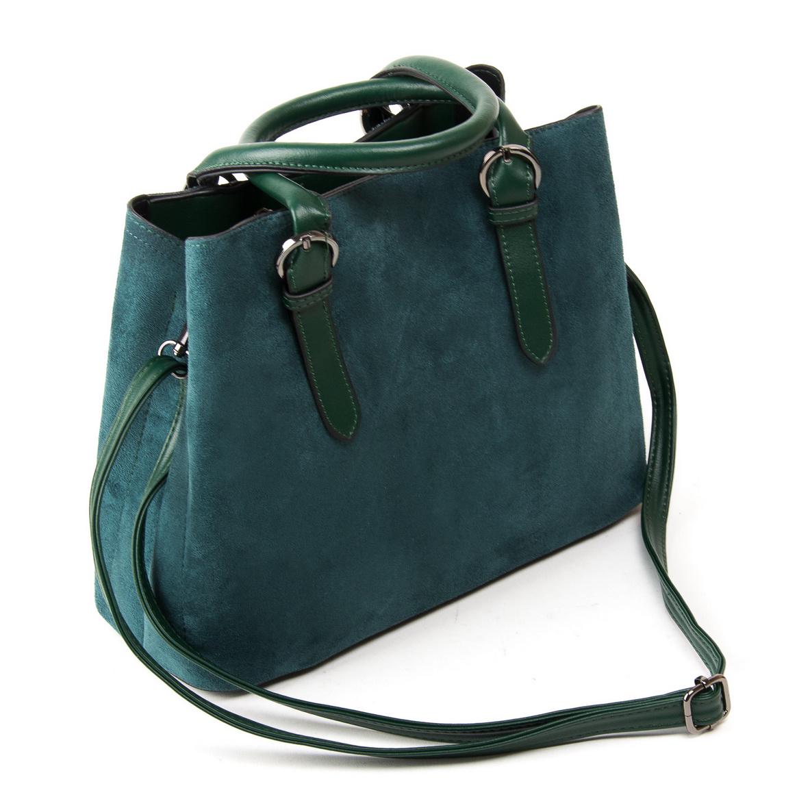 Женская модельная сумка из замша Fashion 3857 Зеленый - фото 2 Женская модельная сумка из замша Fashion 3857 Зеленый - фото 2