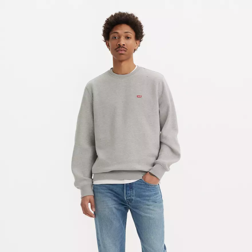 Свитшот мужской Levi's Classic Housemark Crewneck Sweatshirt L Серый (197868899423)