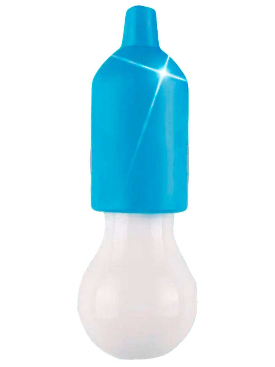 Лампочка ночник на шнуре фонарь на батарейках подвесной BRS Blue