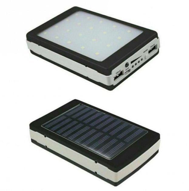 Повербанк Solar 90000 mAh мобильное зарядное с солнечной панелью и лампой (9395547) - фото 2