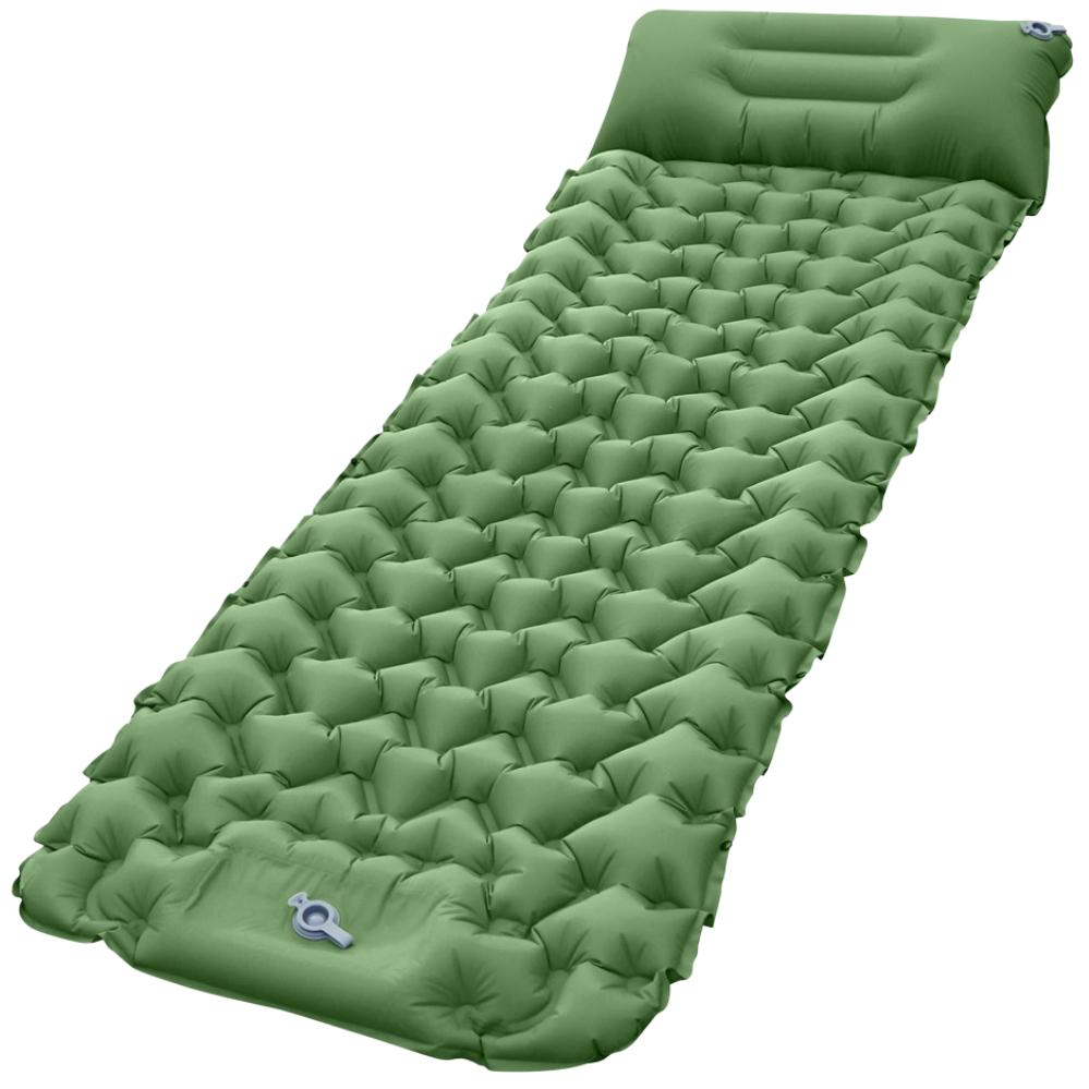 Надувной туристический матрац с подушкой 190x56 см (120.1772)