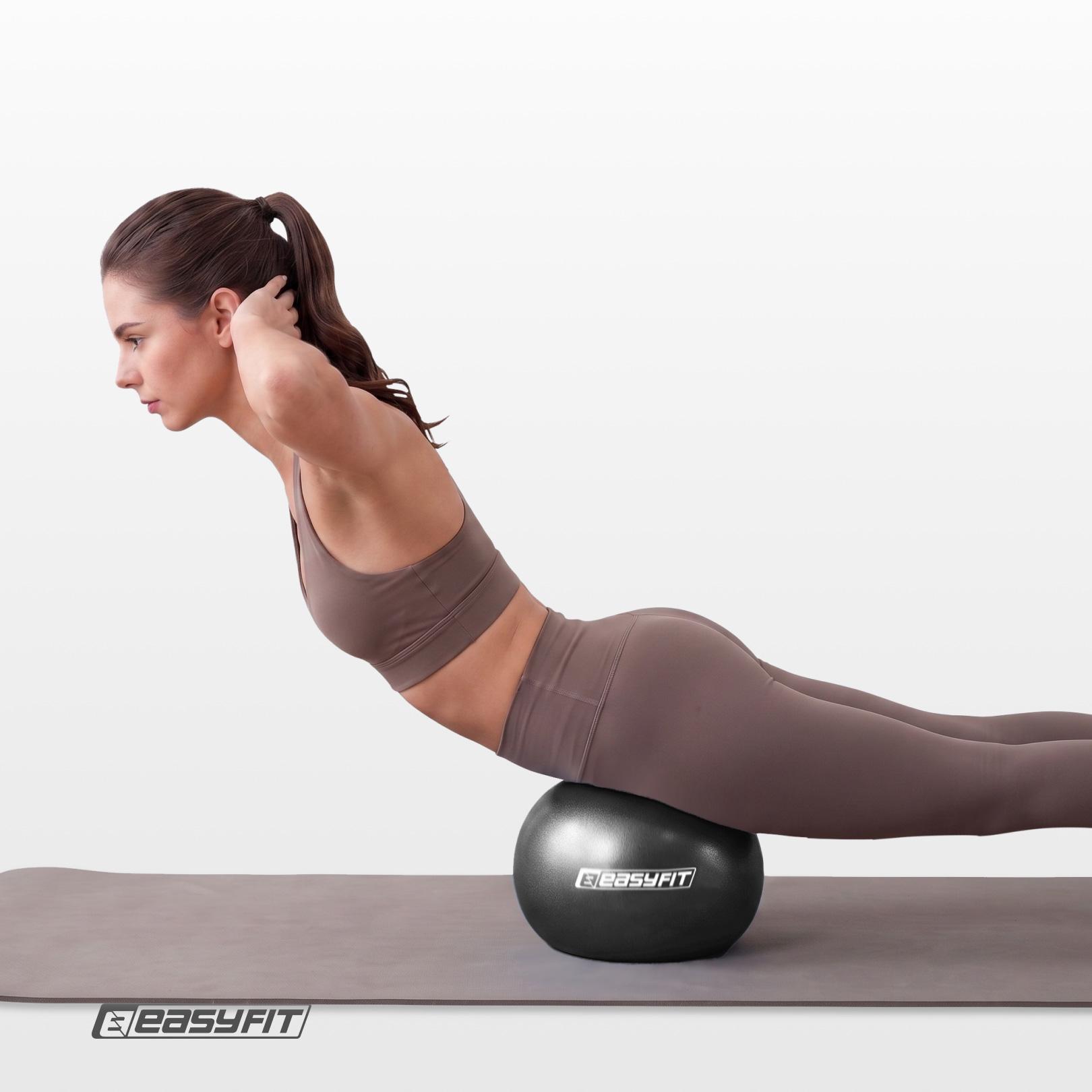 Мяч для пилатеса EasyFit 25 см Черный (28659) - фото 10
