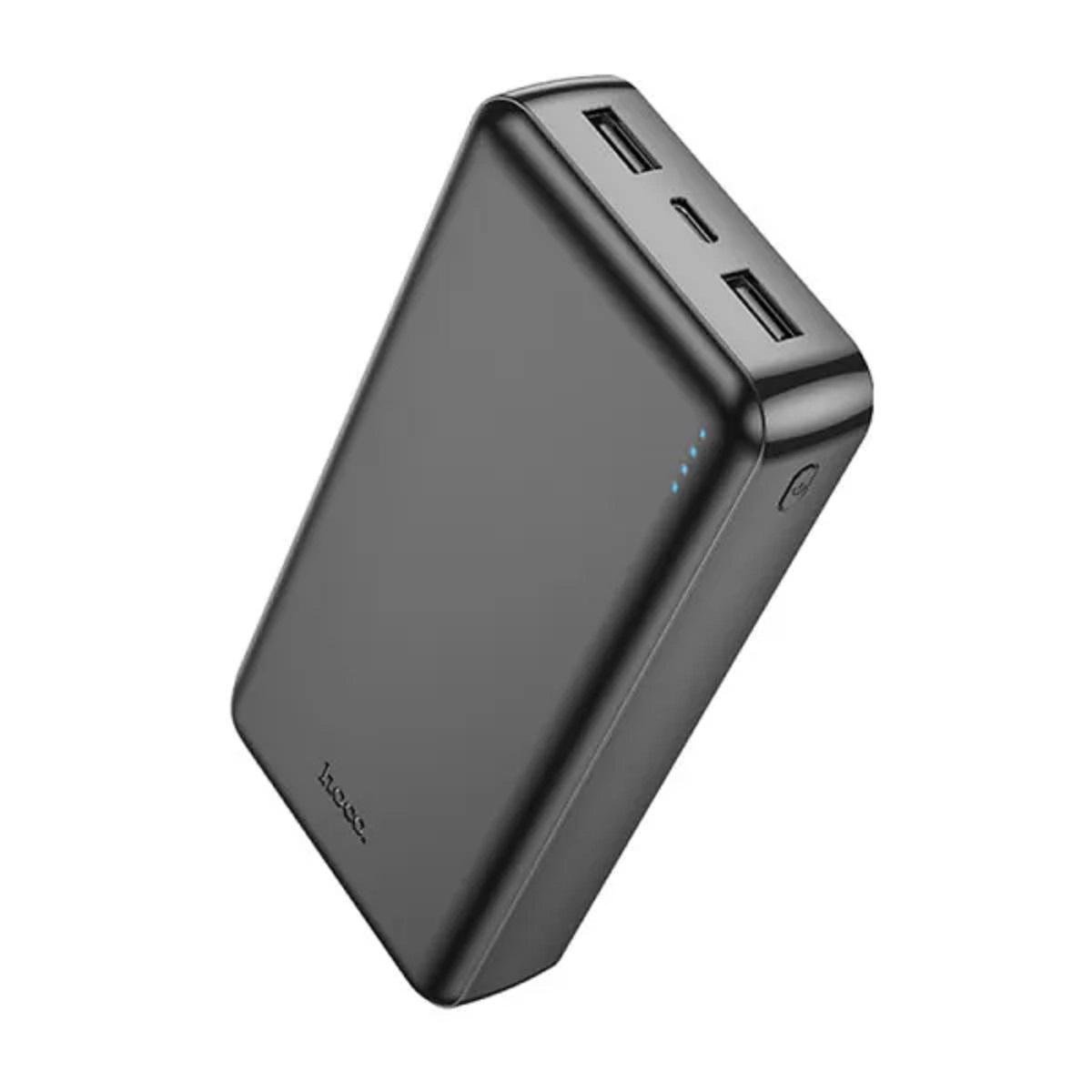 Повербанк Hoco J100A micro-USB Type-C швидке зарядження 20000 mAh 10W Чорний (PJ100AB) - фото 2