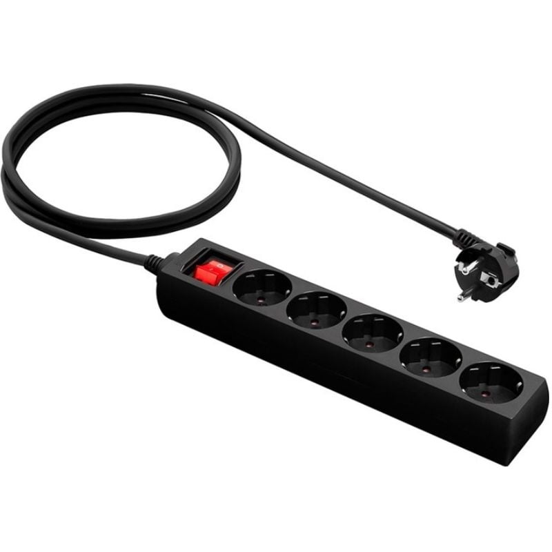 Мережевий фільтр-подовжувач Logan SFB5-3 5 розеток 3 м Black (28690346) - фото 10 Мережевий фільтр-подовжувач Logan SFB5-3 5 розеток 3 м Black (28690346) - фото 10
