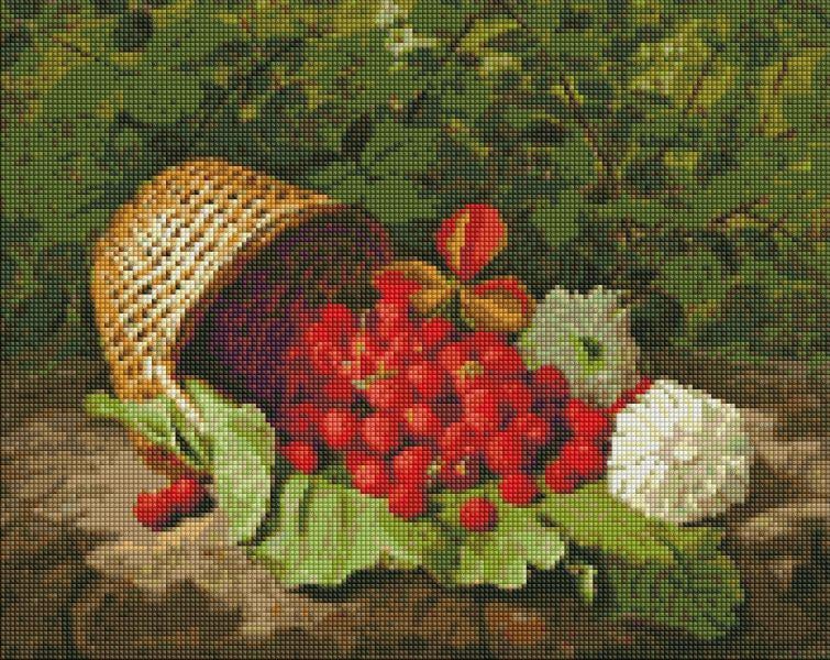 Алмазная мозаика Идейка Корзина с клубникой 40x50 см (Id-AMO7437)