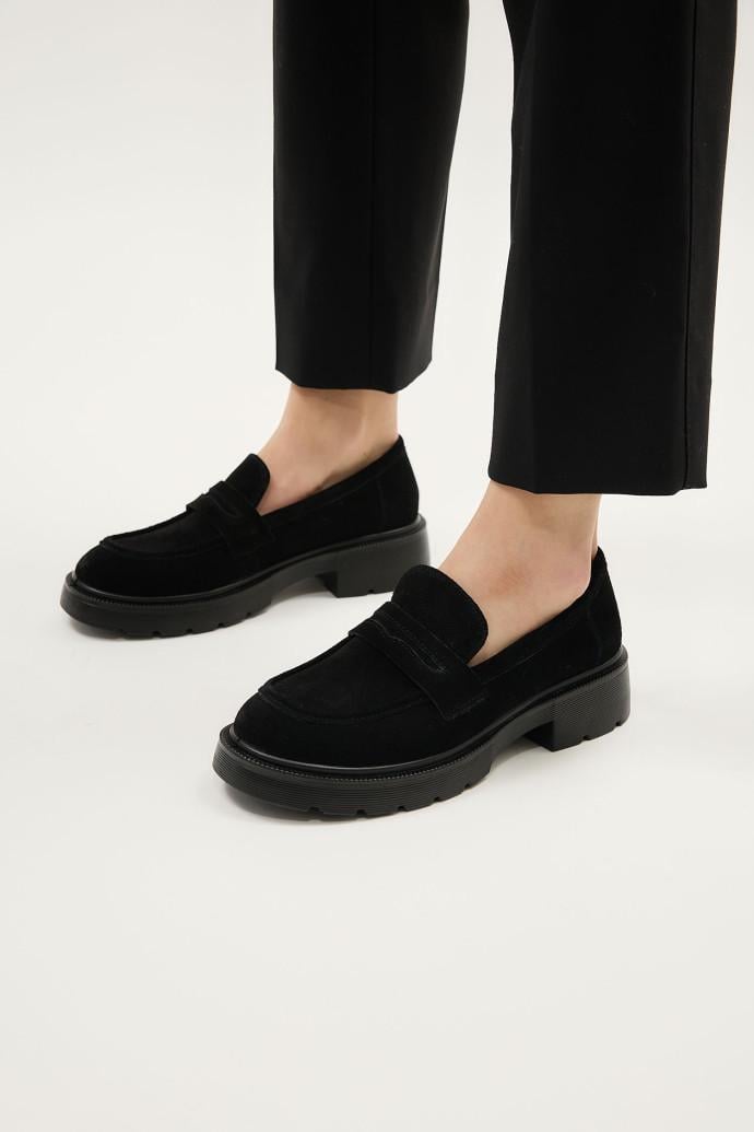 Лоферы женские LONZA р. 43 Черный (198915)