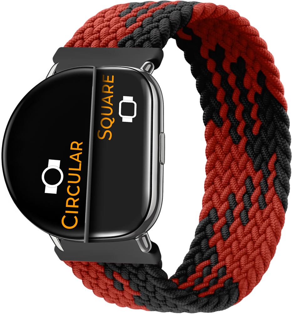 Ремінець Solo Loop Multi для ZEPP E Square/Circular (145 мм) Black Red (26347-44)