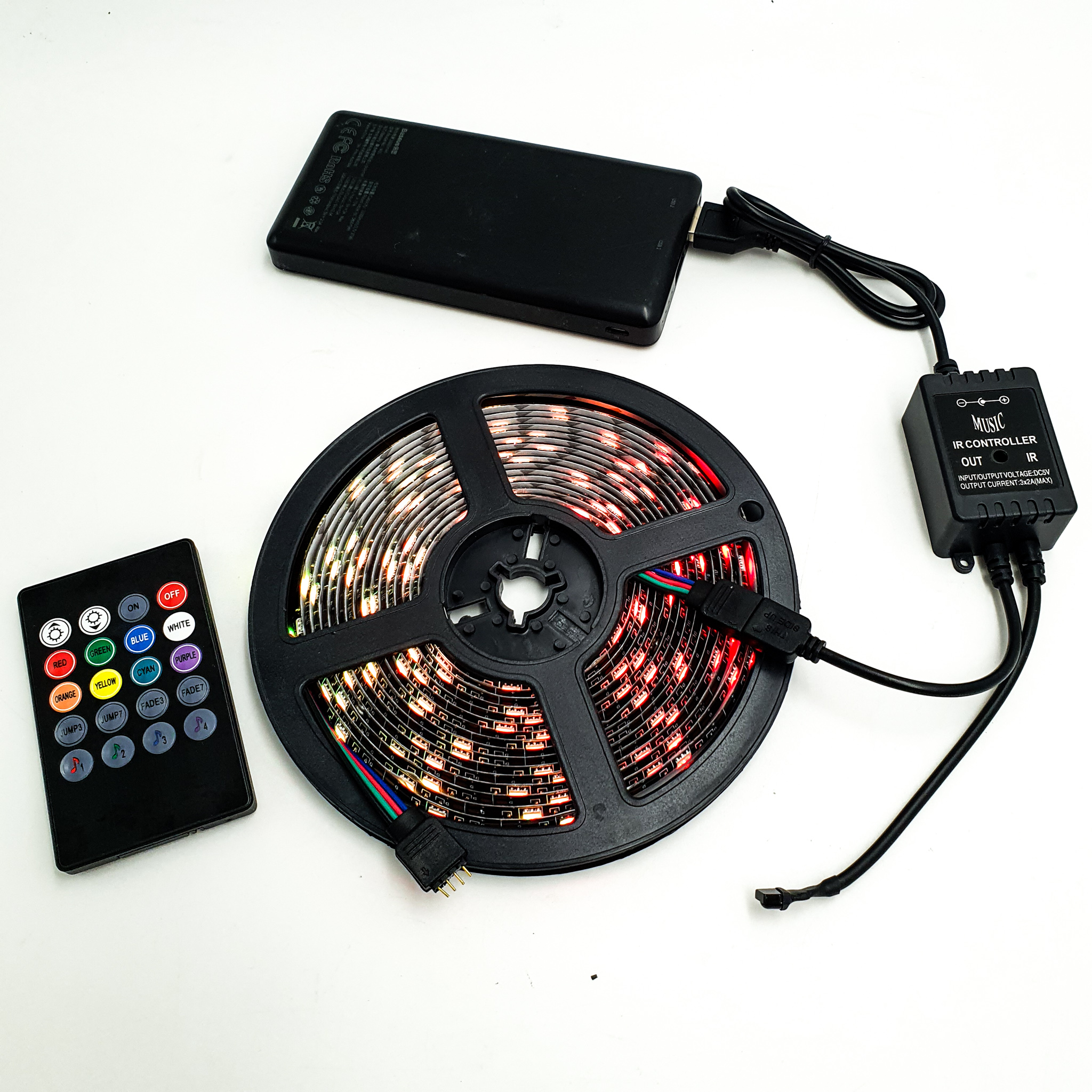 Світлодіодна стрічка SMD 5050 RGB 8 кольорів 5 м - фото 4