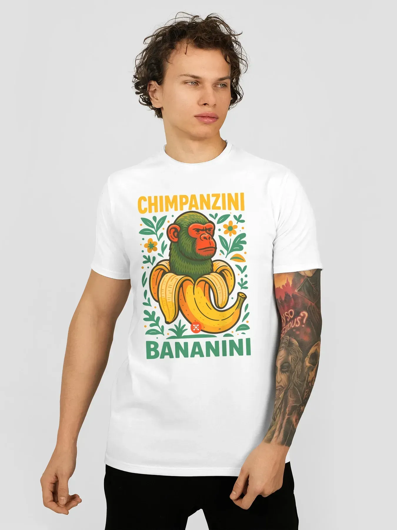 Футболка мужская Chimpanzini Bananini XS Белый (26992799)