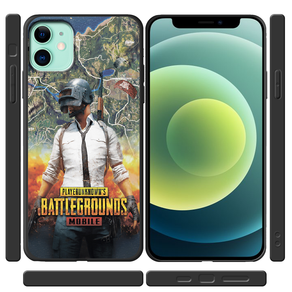 Чохол Boxface iPhone 12 PUBG Mobile Чорний силікон (41161-up2309-41089) - фото 2