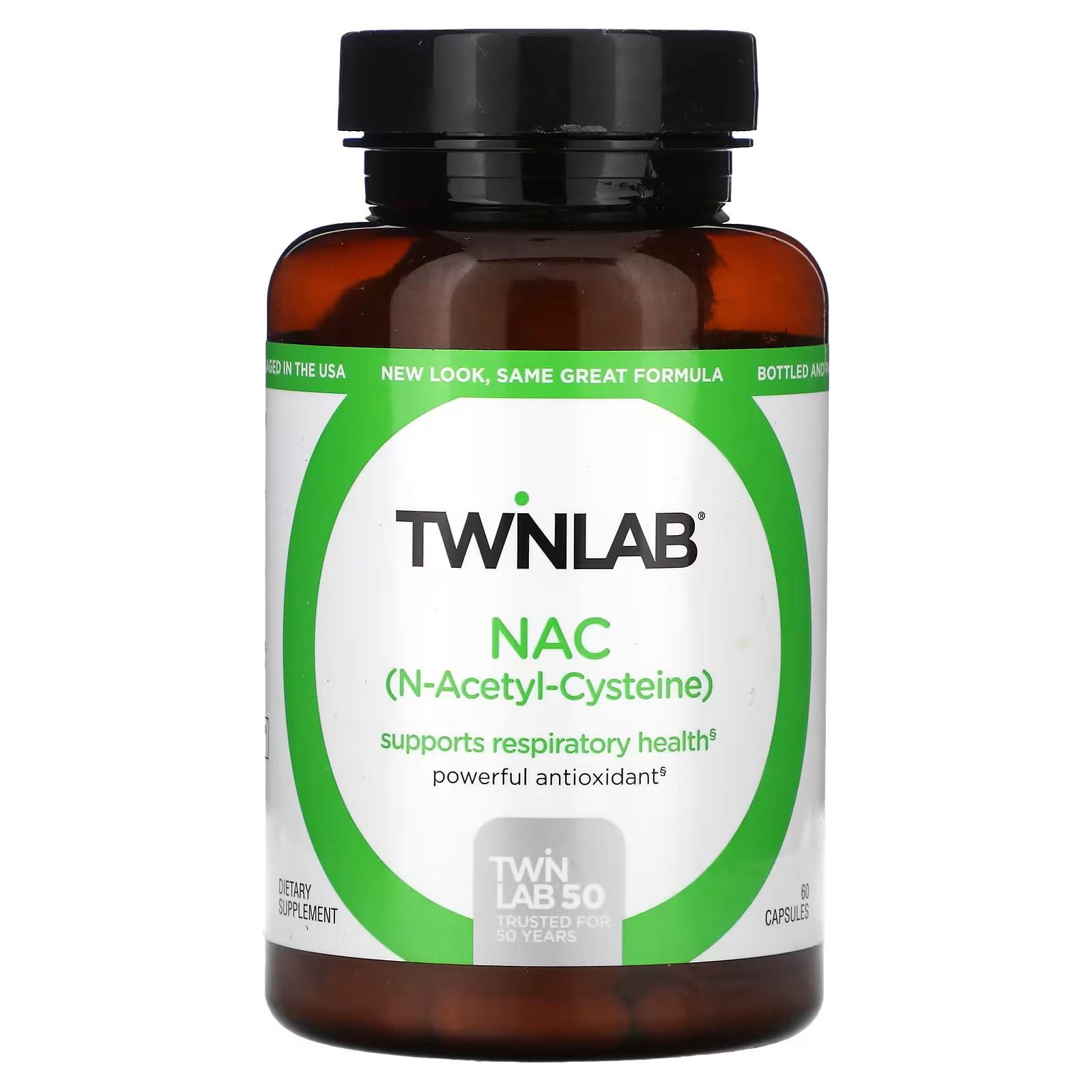 Антиоксидант Twinlab NAC 60 капс.