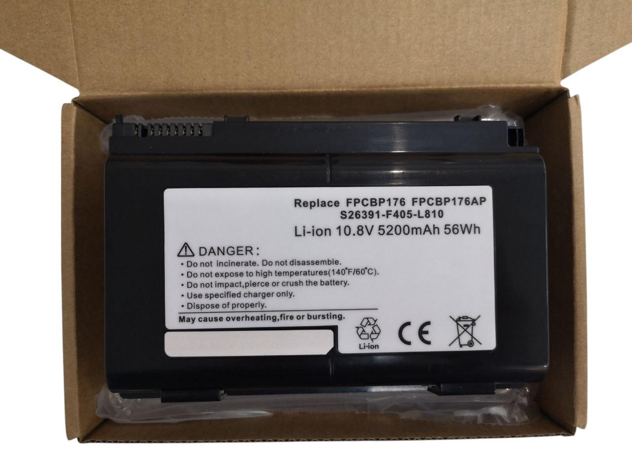 Акумулятор для ноутбука Fujitsu LifeBook E780/E8410/E8420/AH550/NH5701/H250/FPCBP233/FPCBP175 Type-A 5200 mAh 56 Wh 10,8V (33393709)