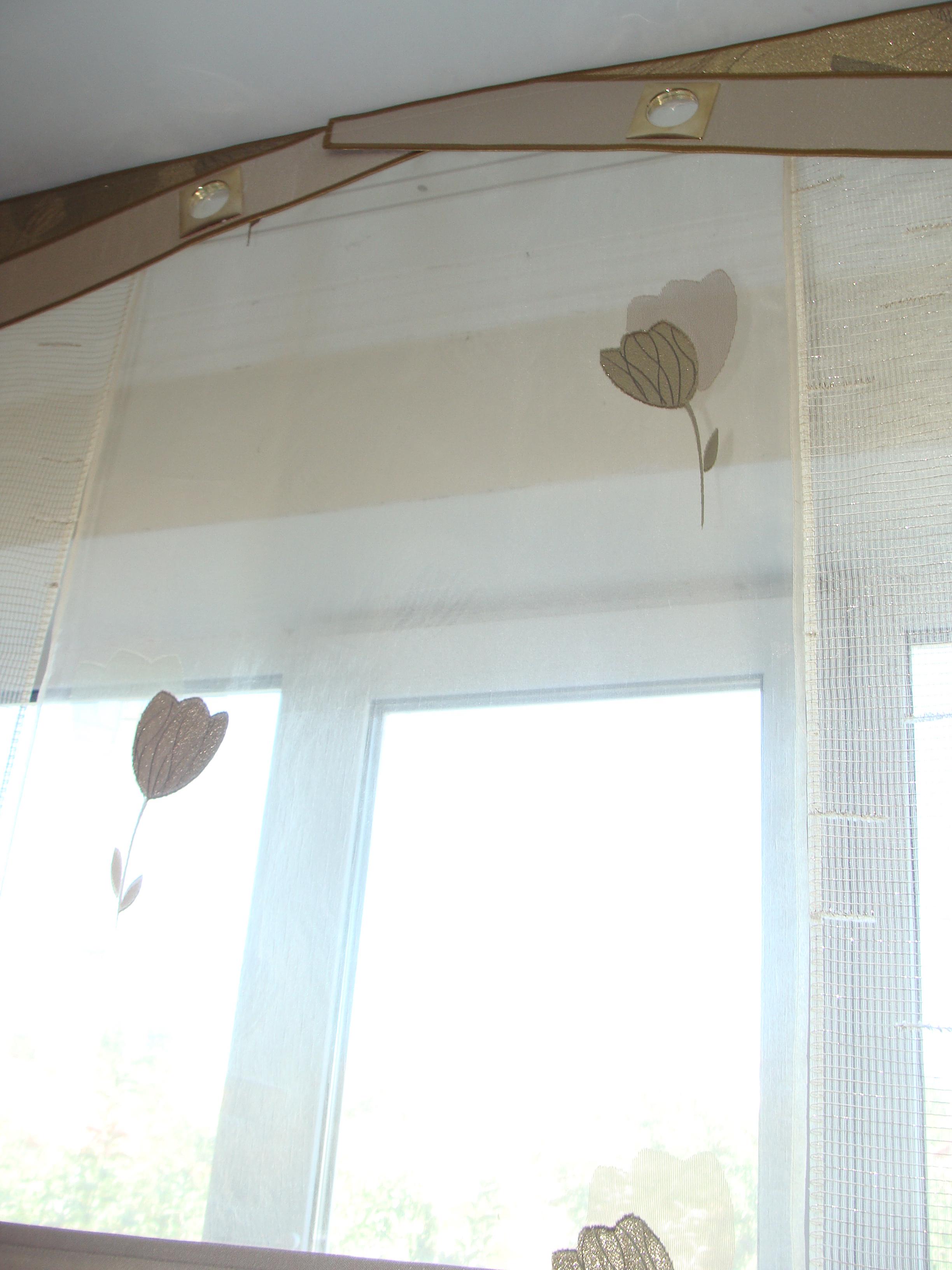 Комплект панельных занавесок Firanka Тюльпаны 5 шт. с жестким ламбрекеном из двух частей/карниз 200 см Салатовый с золотистым (23_3п) - фото 6 Комплект панельных занавесок Firanka Тюльпаны 5 шт. с жестким ламбрекеном из двух частей/карниз 200 см Салатовый с золотистым (23_3п) - фото 6