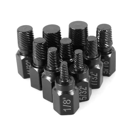 Комплект экстракторов диапазон 1/8"-13/22" для удаления сломанных/поврежденных болтов сталь 10 шт. (3789)