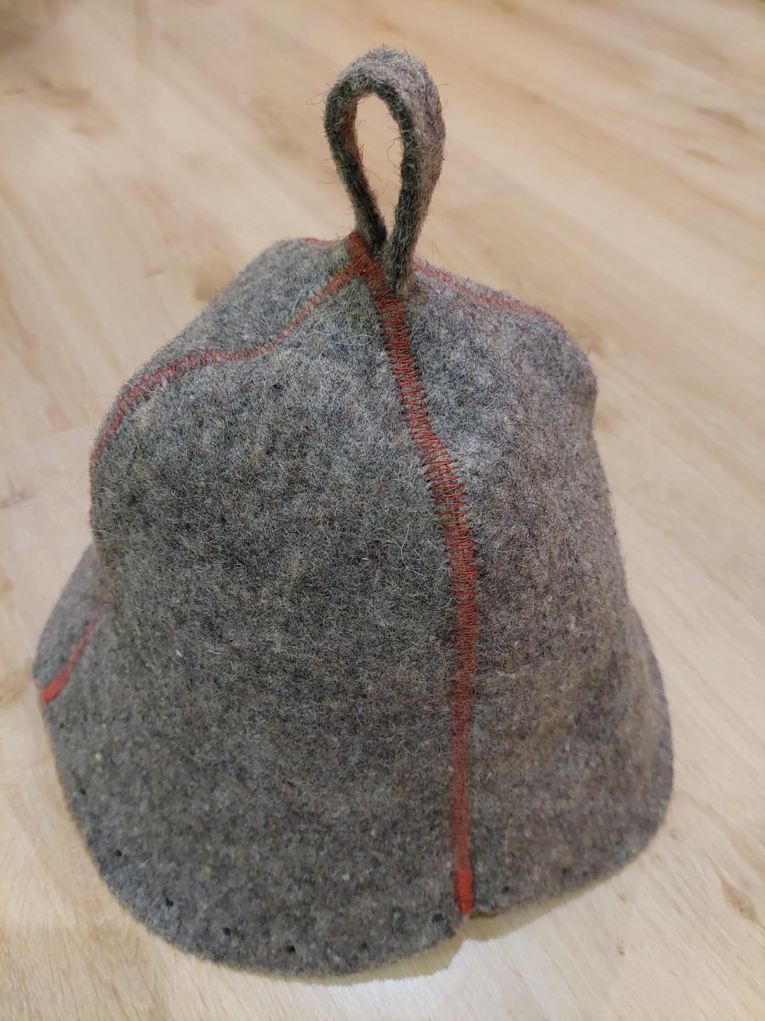 Шапка для бани и сауны Lider Вath hat войлок Серый (27077578)