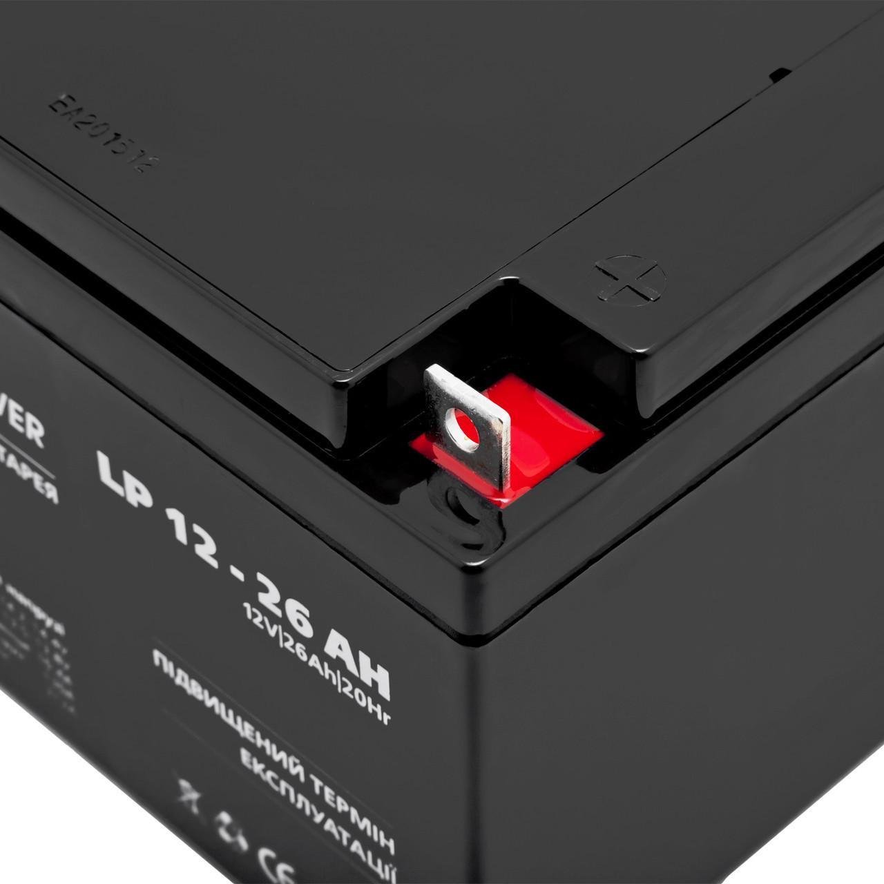 Аккумулятор свинцово-кислотный LogicPower AGM LPM 12 - 26 AH - фото 4 Аккумулятор свинцово-кислотный LogicPower AGM LPM 12 - 26 AH - фото 4