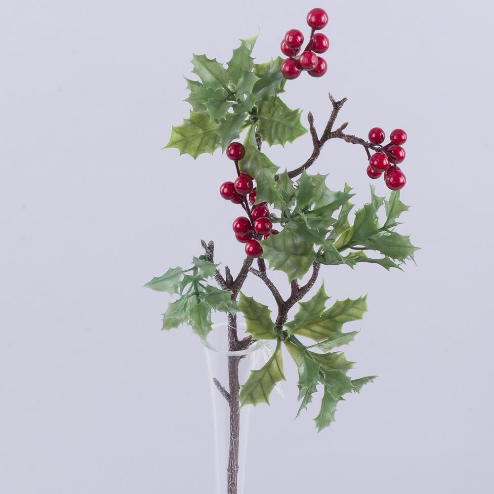 Ветвь Падуба с ягодами 46 см (5103)