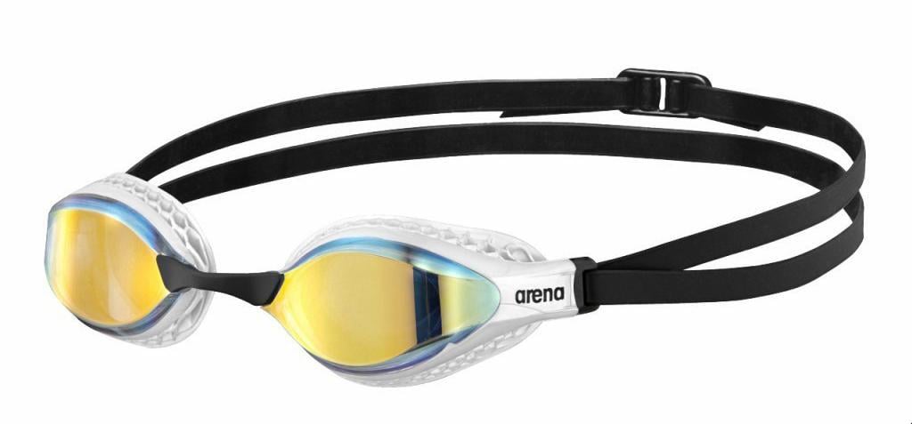 Очки для плавания Arena AIR-SPEED MIRROR OSFM Желтый/Медно-белый (38100672)