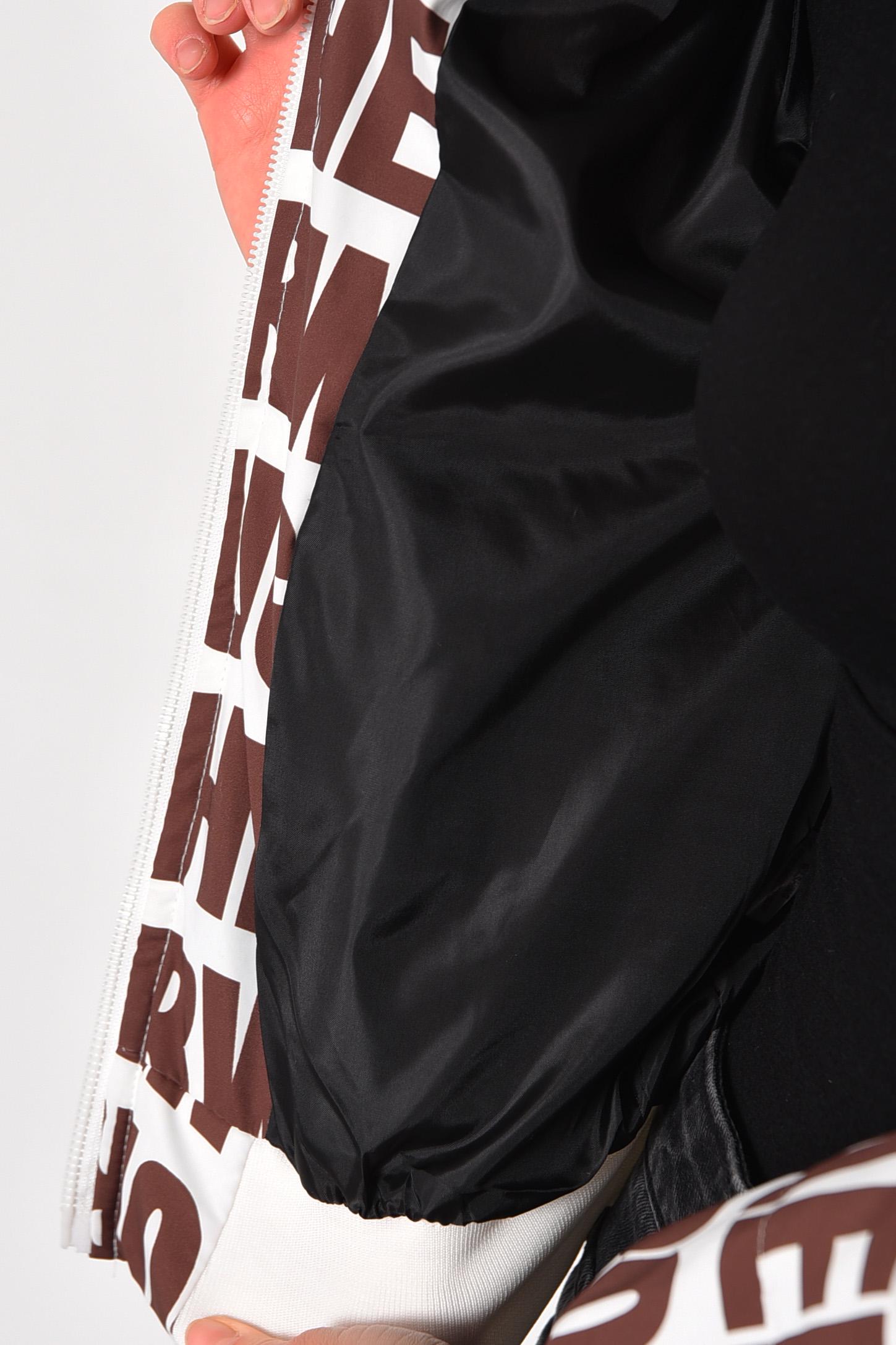 Куртка женская демисезонная с принтом XS-S Белый (175159) - фото 4 Куртка женская демисезонная с принтом XS-S Белый (175159) - фото 4