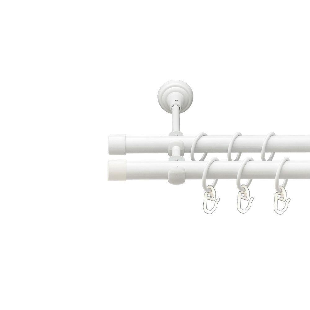 Карниз Orvit Заглушка дворядний гладкий 19/19 мм 240 см Білий (00-00021263)