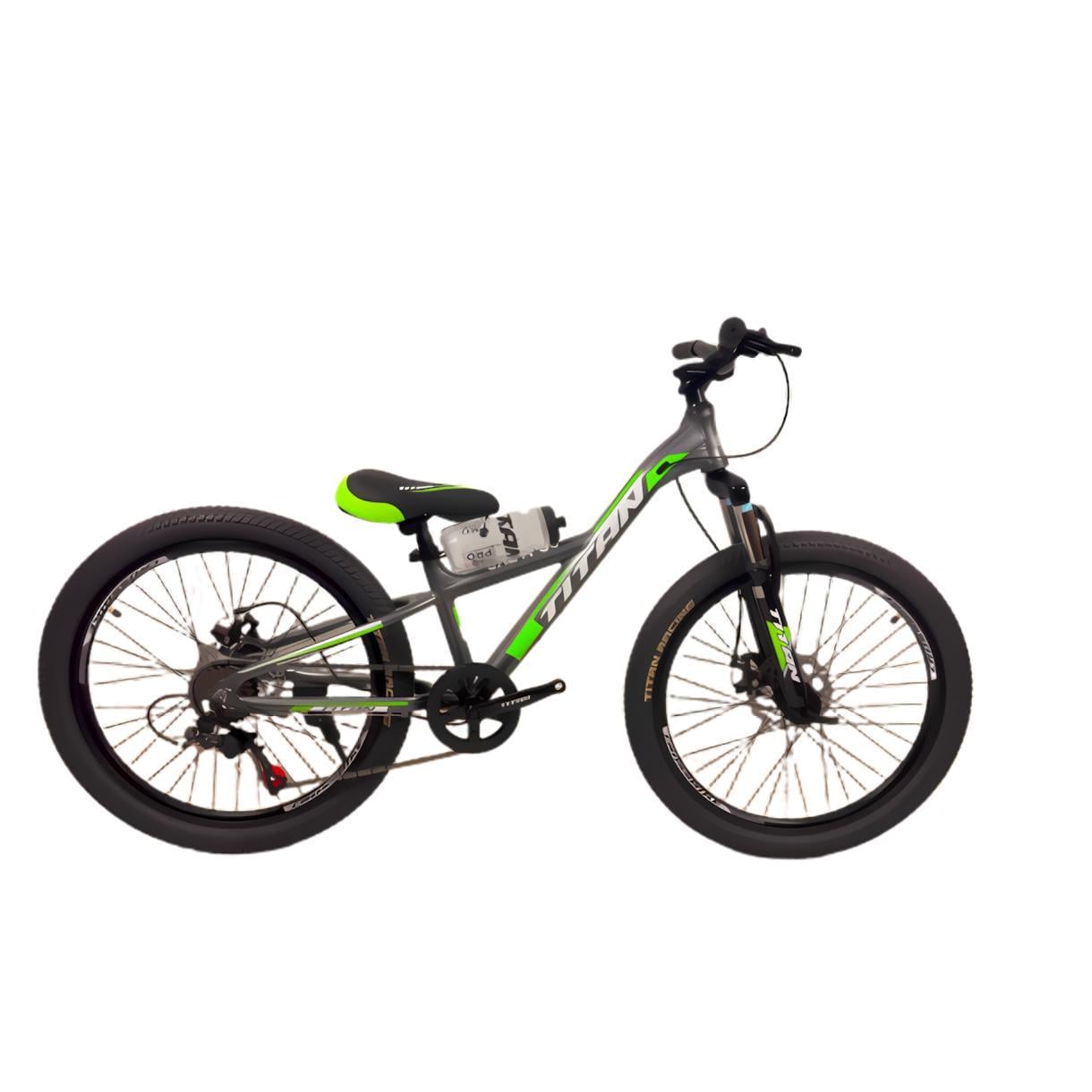 Велосипед Titan CALYPSO 24" 11" Темно/сірий/Зелений (400)