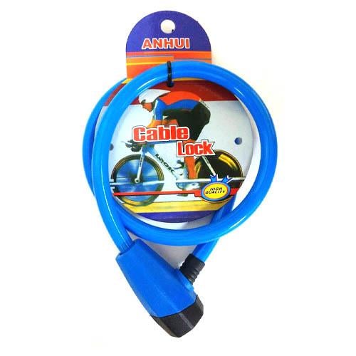 Велозамок c ключом, велосипедный замок, трос 6мм 60см для велосипеда