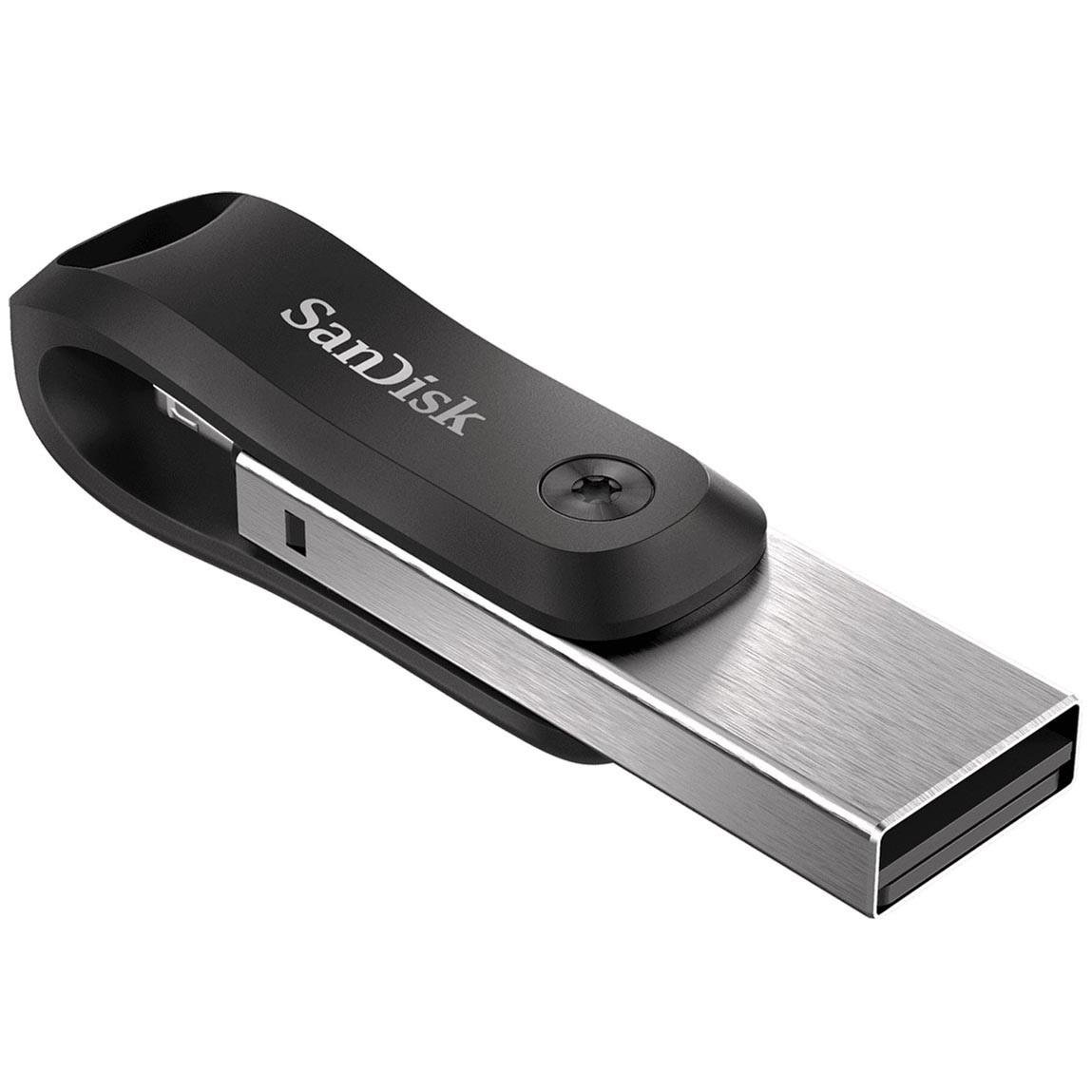 Флеш пам'ять SanDisk 128 GB iXpand Go USB 3.0/Lightning (SDIX60N-128G-GN6NE) - фото 4