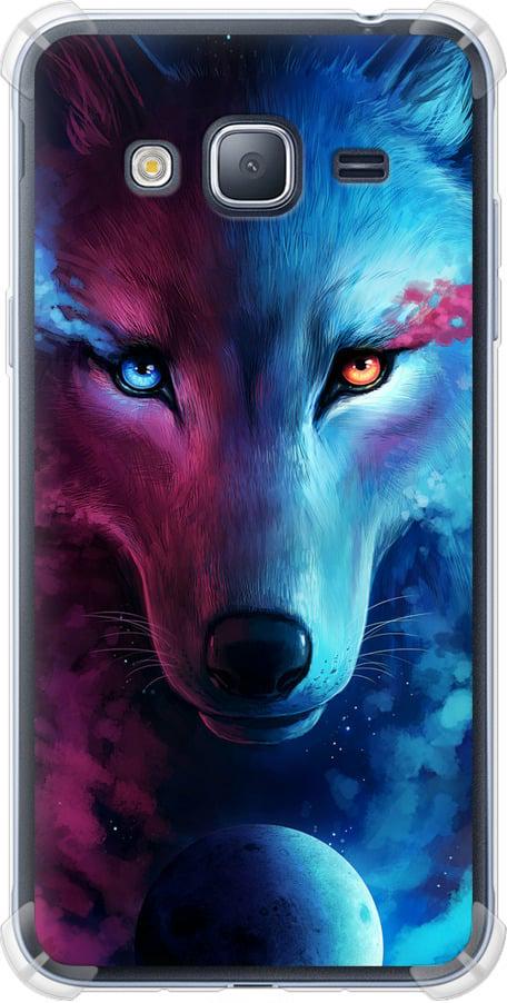 Чехол на Samsung Galaxy J3 Duos (2016) J320H Арт-волк (3999sp-265-42517)