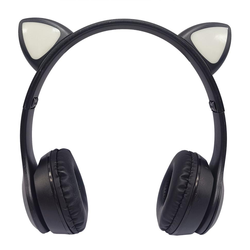 Наушники беспроводные Cat Ear VZV-23M с ушками и подсветкой 120-20000 Гц 105 дБ 32 Ом Black (784780195) - фото 7