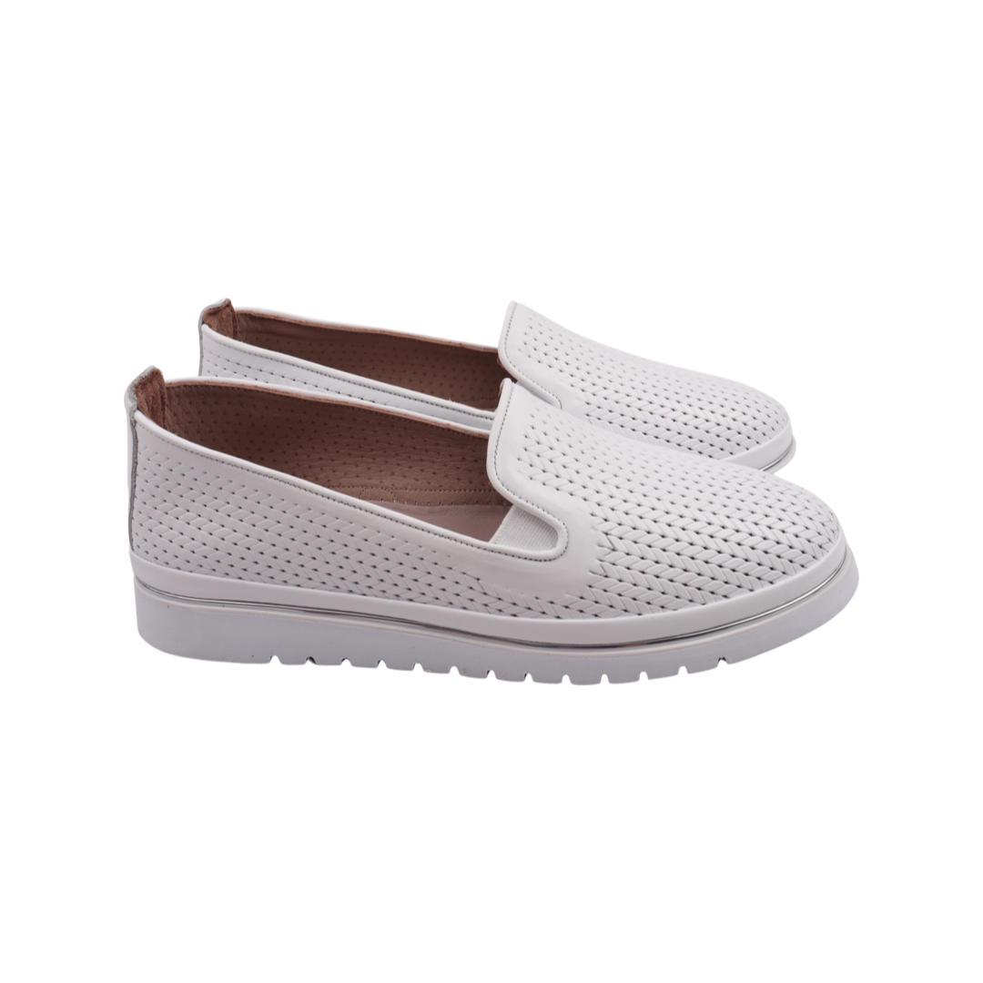 Туфли женские Aquamarin из кожи р. 40 Белый (2148-22LTCP)