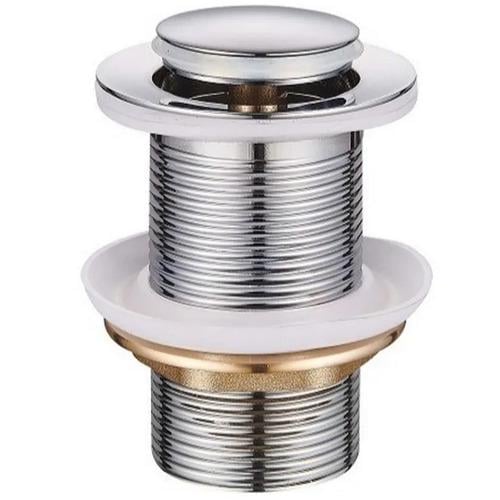 Донний клапан натискний для раковини MIXXUS Pop-Up-06 MI6138 без переливу Хром (196556) Донний клапан натискний для раковини MIXXUS Pop-Up-06 MI6138 без переливу Хром (196556)