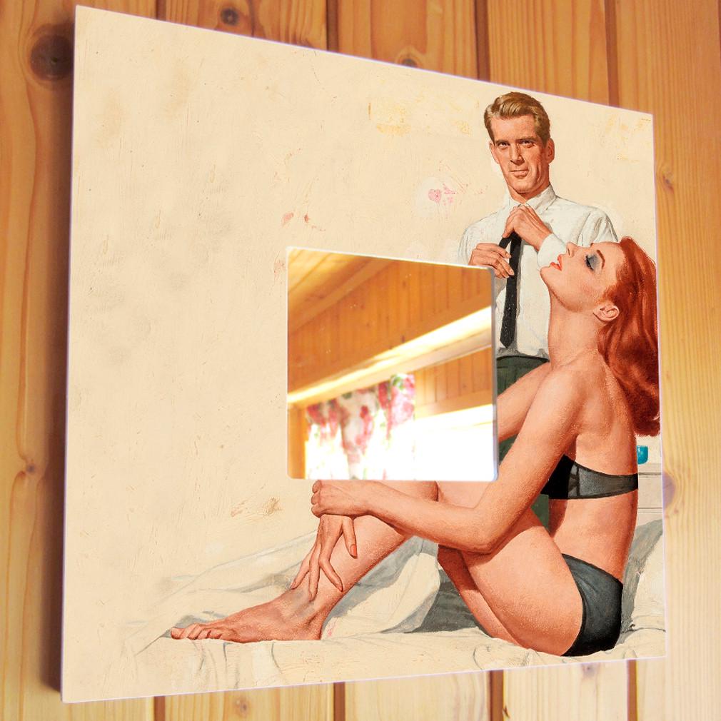 Зеркало декоративное Pin-up girl 260х260 мм (M00020) Зеркало декоративное Pin-up girl 260х260 мм (M00020)