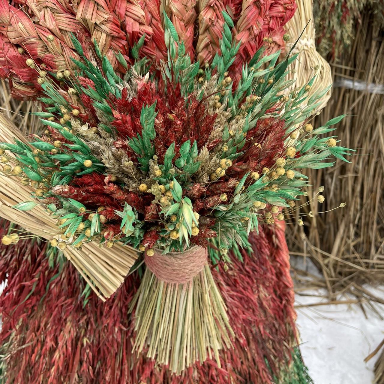 Рождественский дидух из комбинированного колосьев 30 см Разноцветный (2529328226) - фото 2 Рождественский дидух из комбинированного колосьев 30 см Разноцветный (2529328226) - фото 2