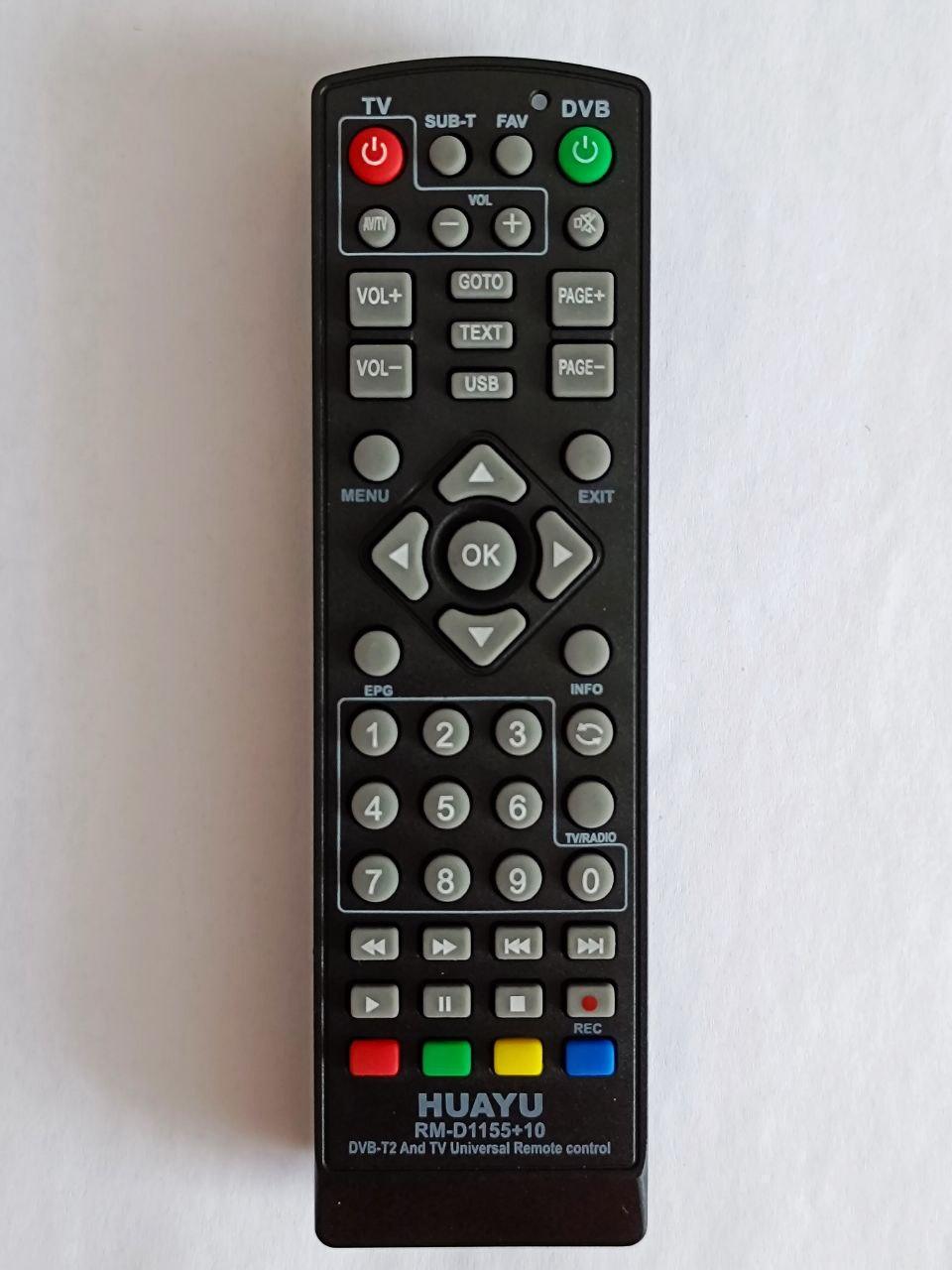 Универсальный пульт Huayu для T2 RM-D1155+10 (2467417554) Универсальный пульт Huayu для T2 RM-D1155+10 (2467417554)