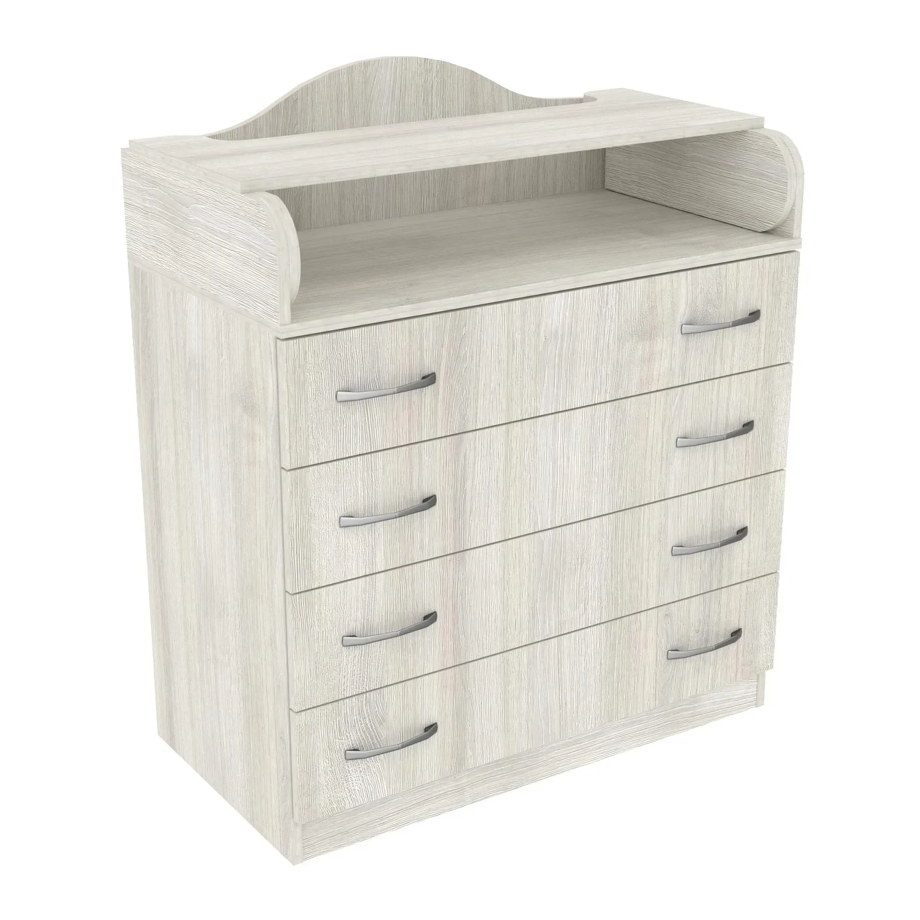 Комод пеленальний Kontinent №1 зі знімними бортиками 86,4х46,5х102 см Дуб Шамоні Світлий (81732466)