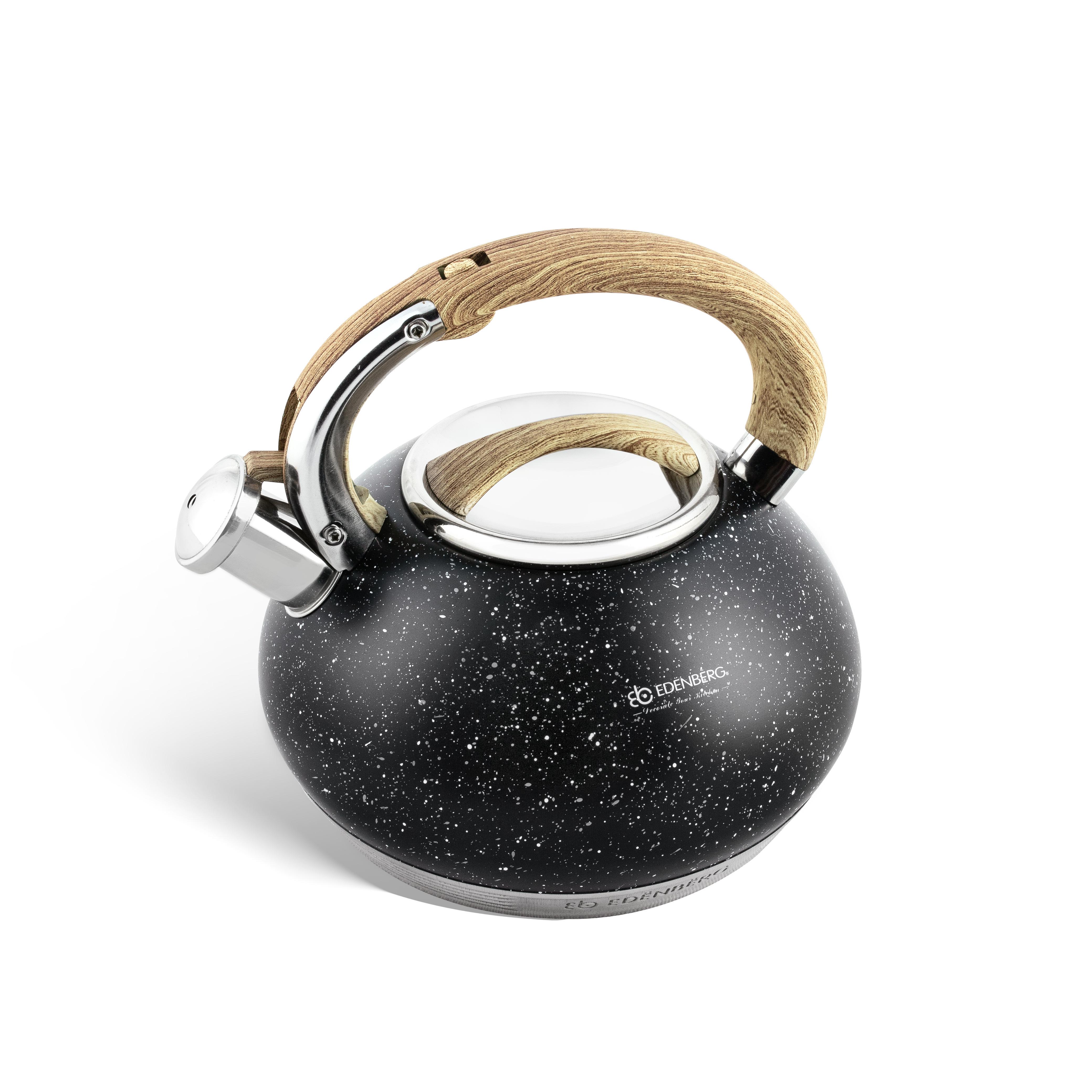 Чайник Edenberg со свистком из нержавеющей стали 3 л (EB-8811-black)