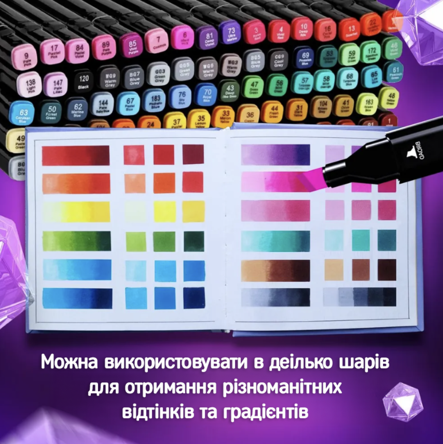 Набір маркерів Sketchmarker 24 шт. в сумці Різнокольоровий (Е500080) - фото 10 Набір маркерів Sketchmarker 24 шт. в сумці Різнокольоровий (Е500080) - фото 10