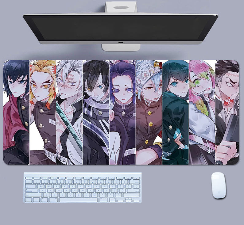 Коврик для мышки с Аниме принтом Клинок рассекающий демонов 800х300х3 мм (0031)