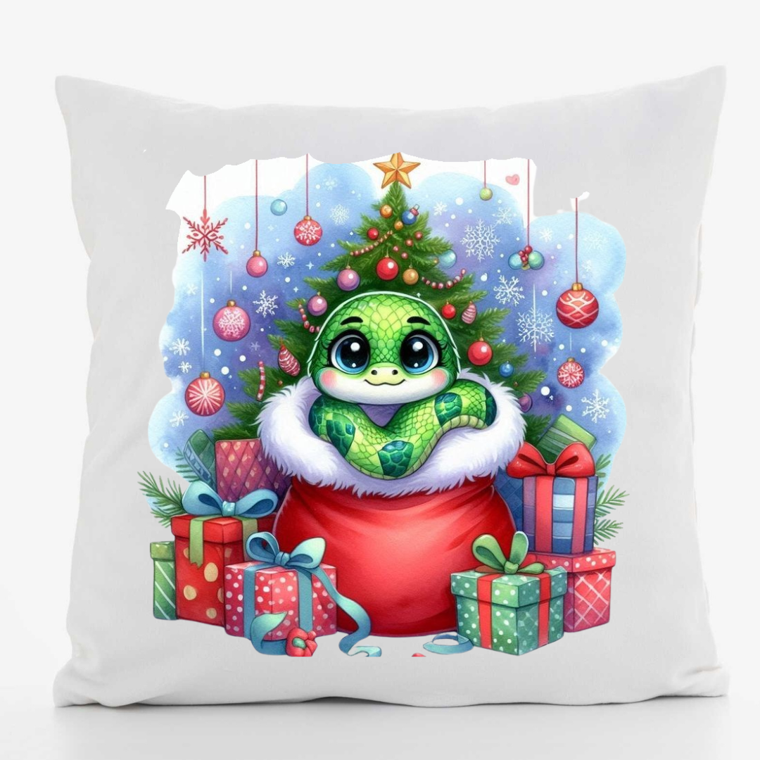 Подушка декоративная с принтом Символ года 2025 габардин 30х30 см Подушка декоративная с принтом Символ года 2025 габардин 30х30 см