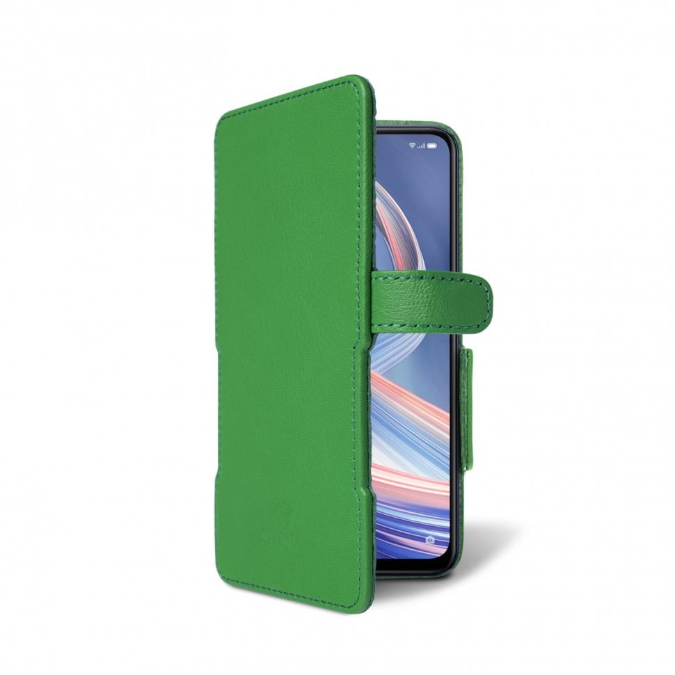 Чехол книжка Stenk Prime для OPPO A92s Зеленый (66733)