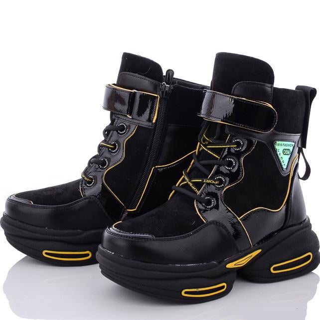 Зимние ботинки с натуральной шерстью Kimbo A2093-3B р. 36 Черно-желтый